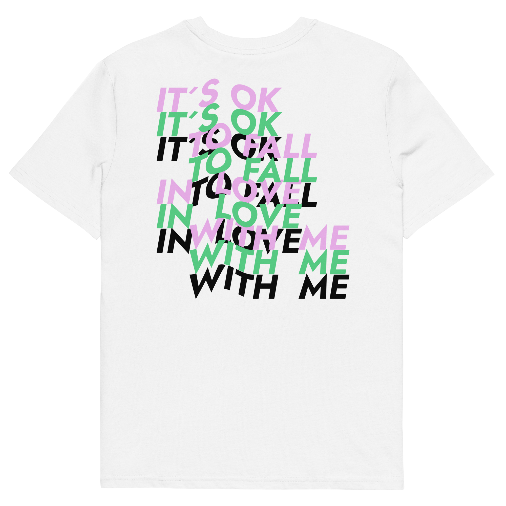 Human love · with me · Unisex organic cotton t-shirt - Image 2